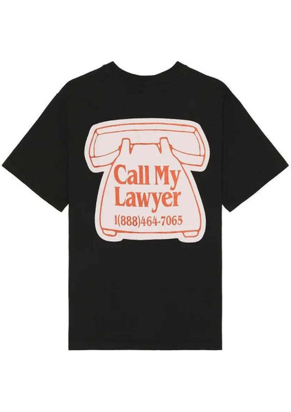 Call My Lawyer Magnet T-Shirt - Hafif Siyah Erkek Tişört