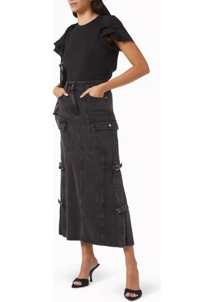 Drapeli Tişört Pamuk Karışımı, Rahat Kesim ve Zarif Form fiyatları