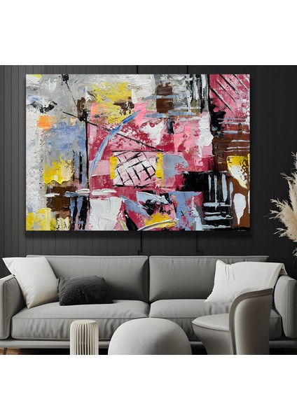 Soyut Desen Kanvas Tablo