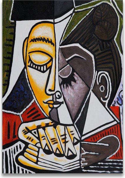 Pablo Picasso - Tete Dune Femme Kanvas Tablo indirimleri