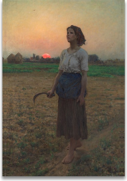 The Song Of The Lark By Jules Breton Kanvas Tablo indirimleri