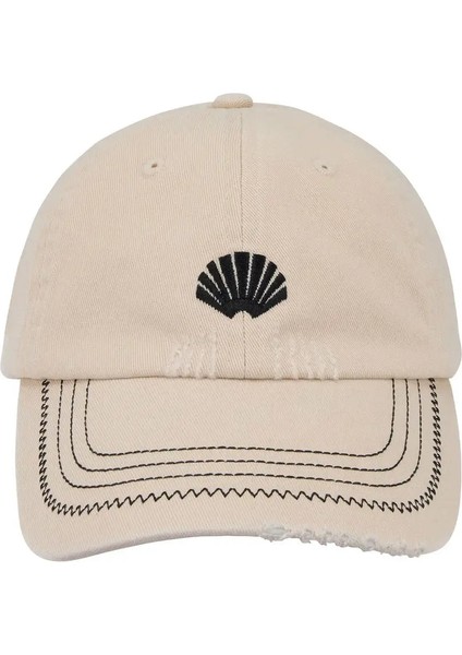 Distressed Logo Kap Grey Renkli Ahşap Şapka - Erkekler Için Şık ve Rahat