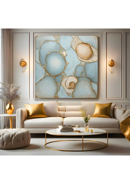 Soyut Desen Kanvas Tablo