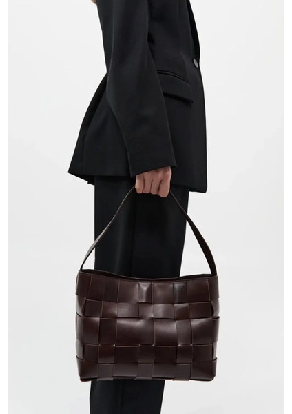 Kadınlar Için Woven Mini Tote - %100 Deri, Şık ve Işlevsel Tasarım fiyatları