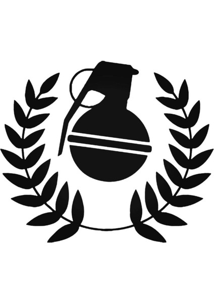 Grenade Army Logo Araba Arma Duvar Çıkartma Sticker 20 cm
