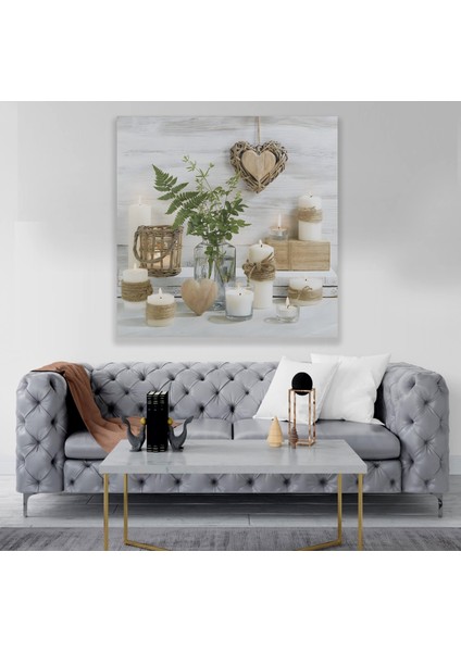 LED Işıklı Uzaktan Kumandalı Mumlar Kanvas Tablo modelleri