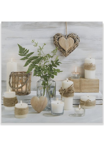 LED Işıklı Uzaktan Kumandalı Mumlar Kanvas Tablo indirimleri