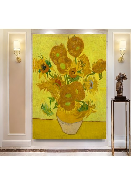 Sunflowers Vincent Van Gogh Kanvas Tablo modelleri