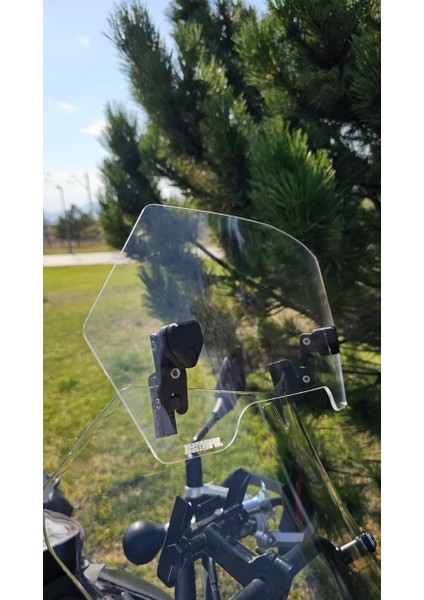 Kymco Uyumlu Deflektör Rüzgar Saptırıcı Siperlik Şeffaf Motor Camı Cam Uzatma Model 1 fırsatları