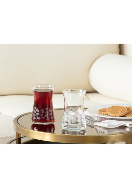 Esperanza-White Leaves 6-lı Çay Bardağı Seti
