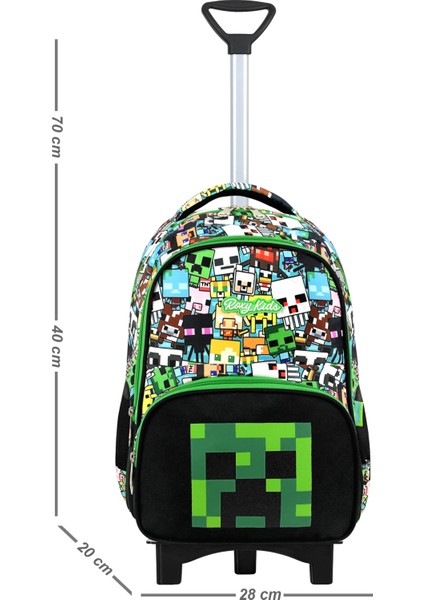 Minecraft Beslenme ve Kalemlikli 3'lü Set Ilkokul Çekçekli Çanta - Katlanır Ayak , Termal Beslenme fiyatları