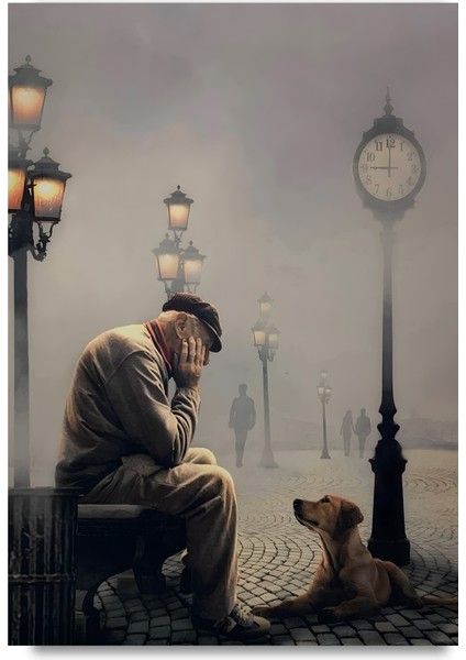 LED Işıklı Uzaktan Kumandalı Yalnızlık Kanvas Tablo indirimleri