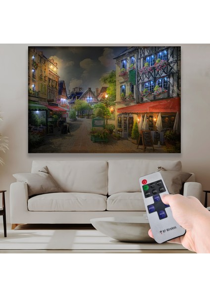 LED Işıklı Uzaktan Kumandalı Tarihi Ev Kanvas Tablo fiyatları