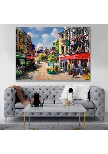 LED Işıklı Uzaktan Kumandalı Tarihi Ev Kanvas Tablo modelleri