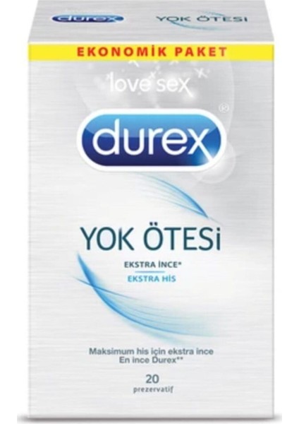 Yok Ötesi Extra His Prezervatif 20'li Avantaj Paketi fiyatları