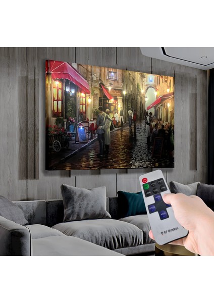 LED Işıklı Uzaktan Kumandalı Romantik Aşk Kanvas Tablo fiyatları