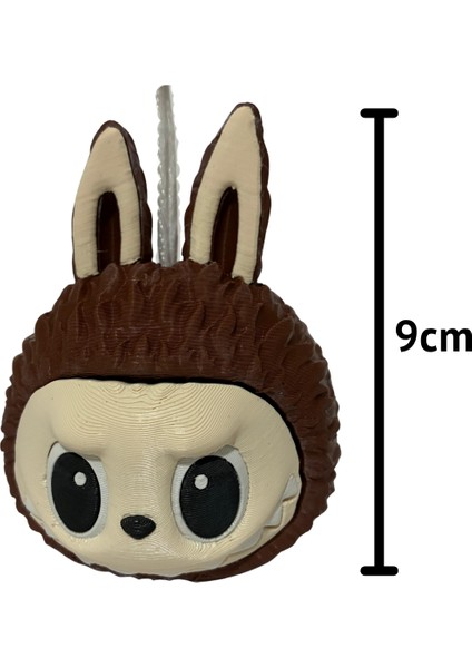 Labubu 3D Oyuncak, Sürpriz Labubu Figürü Anahtarlık, Çanta Charm Kahverengi fiyatları