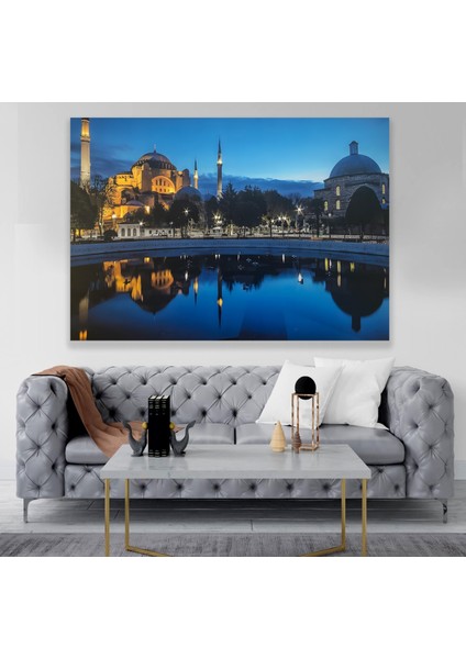LED Işıklı Uzaktan Kumandalı Cami Kanvas Tablo modelleri