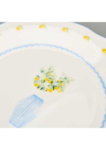 Renkli Porselen Pasta Tabağı, 20 Cm, Şık ve Dayanıklı, Mutfak Dekoru Için Ideal modelleri