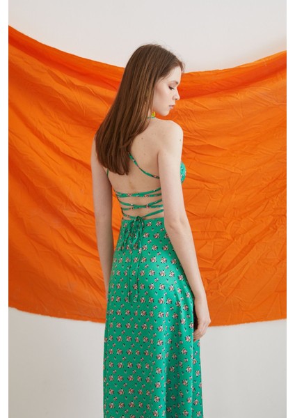 Saten Elbise-Yeşil fırsatları