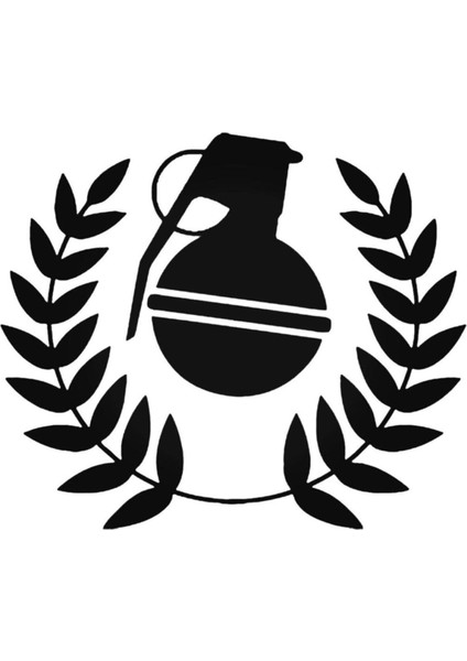 Grenade Army Oto Motor Laptop Duvar Folyo Sticker 30X24 cm Lcst [lcst]