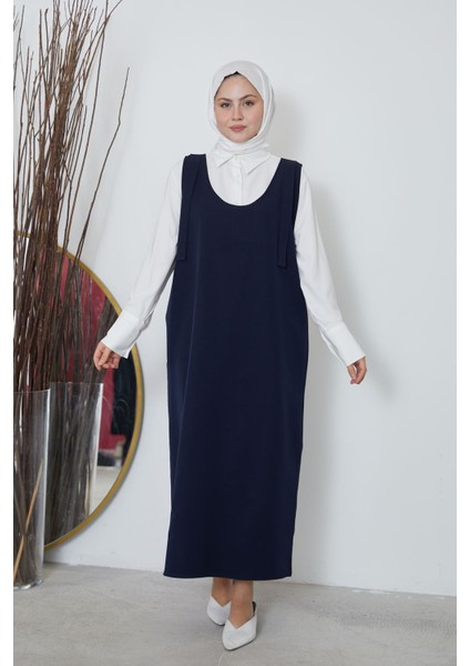 Omuz Detaylı Jile-Lacivert