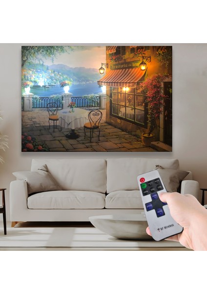 LED Işıklı Uzaktan Kumandalı Manzara Kanvas Tablo fiyatları