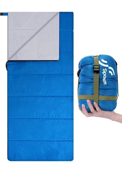 Yazlık Uyku Tulumu, Hafif, Su Geçirmez ve Paketlenebilir, 15-20 C Için