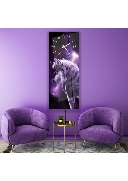 Saatli Neon Kurt Cam Tablo