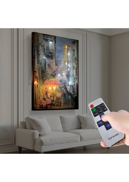 LED Işıklı Uzaktan Kumandalı Tarihi Ev Kanvas Tablo fiyatları