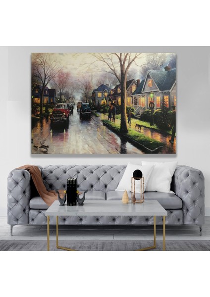 LED Işıklı Uzaktan Kumandalı Tarihi Ev Kanvas Tablo modelleri