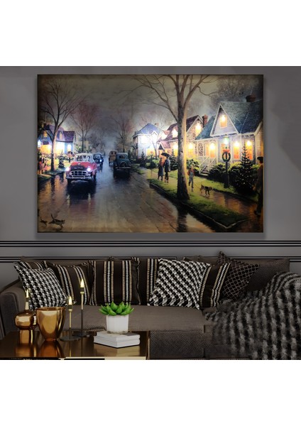 LED Işıklı Uzaktan Kumandalı Tarihi Ev Kanvas Tablo fırsatları