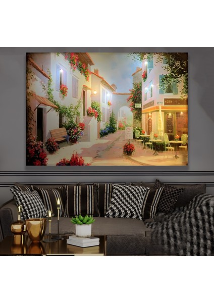 LED Işıklı Uzaktan Kumandalı Huzur Sokağı Kanvas Tablo fırsatları