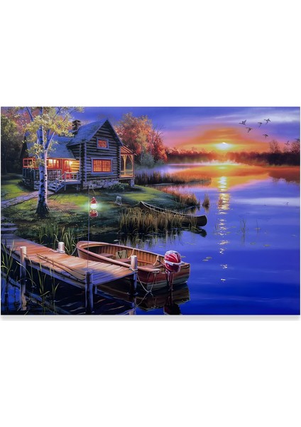 LED Işıklı Uzaktan Kumandalı Manzara Kanvas Tablo indirimleri