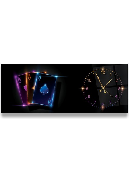 Saatli Iskambil Kağıdı Cam Tablo fırsatları