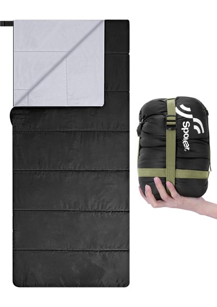 Yazlık Uyku Tulumu, Hafif, Su Geçirmez ve Paketlenebilir, 15-20 C Için