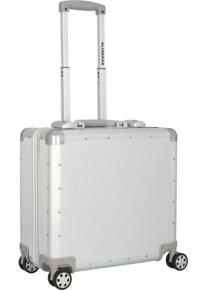 Gemini 42,5 cm 4 Tekerlekli Laptop Bölmeli Pilot Valiz, Alüminyum, Gümüş modelleri