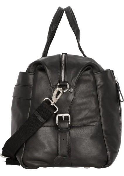 Topo 50 cm Siyah Deri Haftasonu Seyahat Çantası modelleri