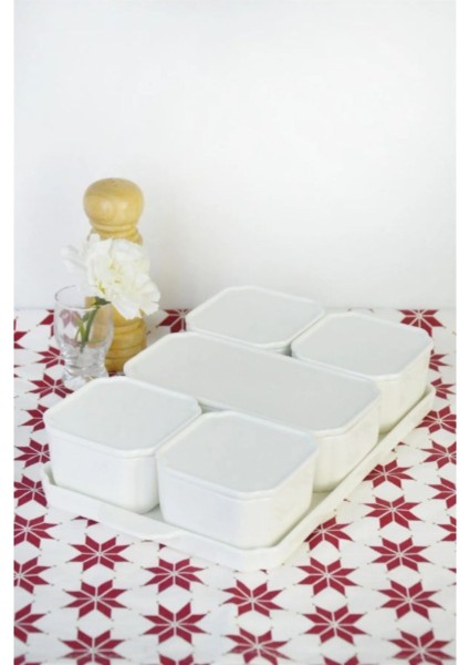 6'lı Kahvaltılık Seti Beyaz, Şık ve Kullanışlı Kahvaltı Takımı fiyatları