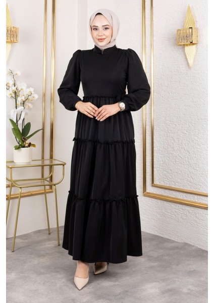 Kat Kat Bible Elbise-Siyah fırsatları