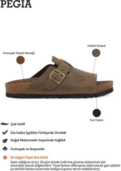 Hakiki Deri Kadın Tokalı Terlik 215546 fiyatları