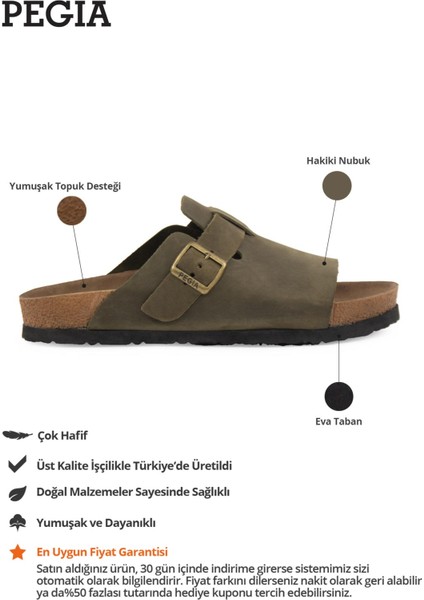 Hakiki Deri Kadın Tokalı Terlik 215546 fiyatları