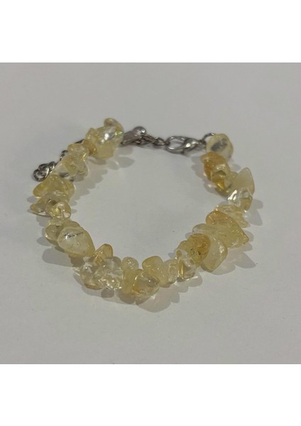 Para Taşı Sitrin Doğal Taş Kırıktaş Bileklik