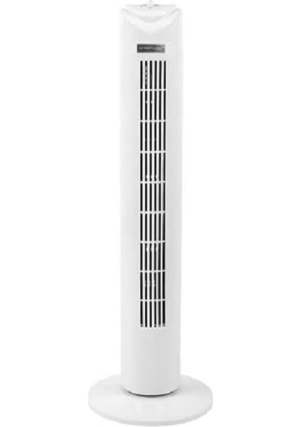 32 Inç Taşınabilir Kule Vantilatör, 3 Hız, Salınım Özelliği, Ayarlanabilir Açı, Beyaz