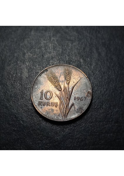 39963687343D506EFF 10 Kuruş 1967 Eski Madeni Para fiyatları