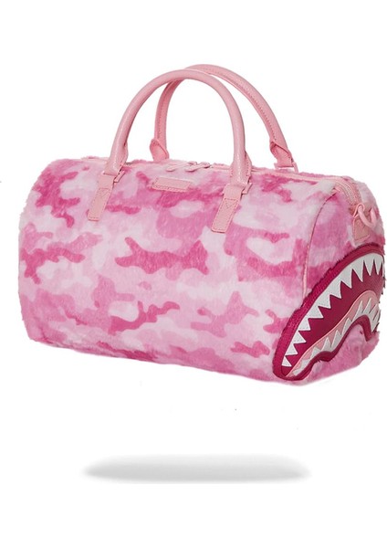 Furrrocious In Pink Mini Duffle, Suya Dayanıklı %100 Suni Deri, Ayarlanabilir Askılı Çanta fırsatları