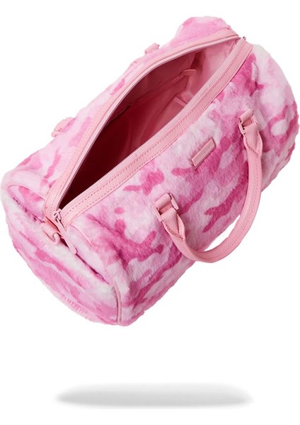 Furrrocious In Pink Mini Duffle, Suya Dayanıklı %100 Suni Deri, Ayarlanabilir Askılı Çanta indirimleri