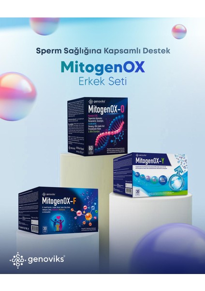 mitogenOX -Erkek Set Üreme Kapasitesi Için 3’lü Kapsamlı Destek!