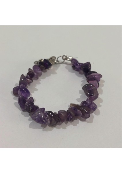 Ametist Doğal Taş Kırıktaş Bileklik