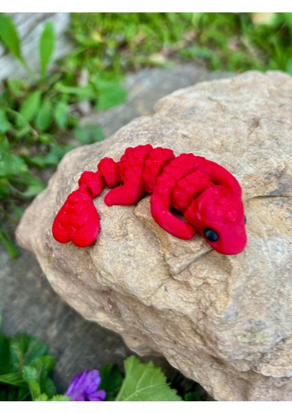 Aşk Ejderhası Oyuncak - Aşk Ejderhasının Büyüsü: Kanatsız Kahraman 🐉💖3d Hareketli Model -Orta Boy